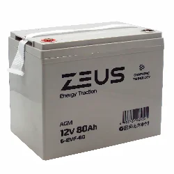Аккумулятор ZEUS 6-EVF-80 (12V80Ah) тяговый Фото 1