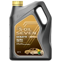 Масло моторное S-OIL Seven GOLD #9 A3/B4 5W-40, 4л РАСПРОДАЖА Фото 1