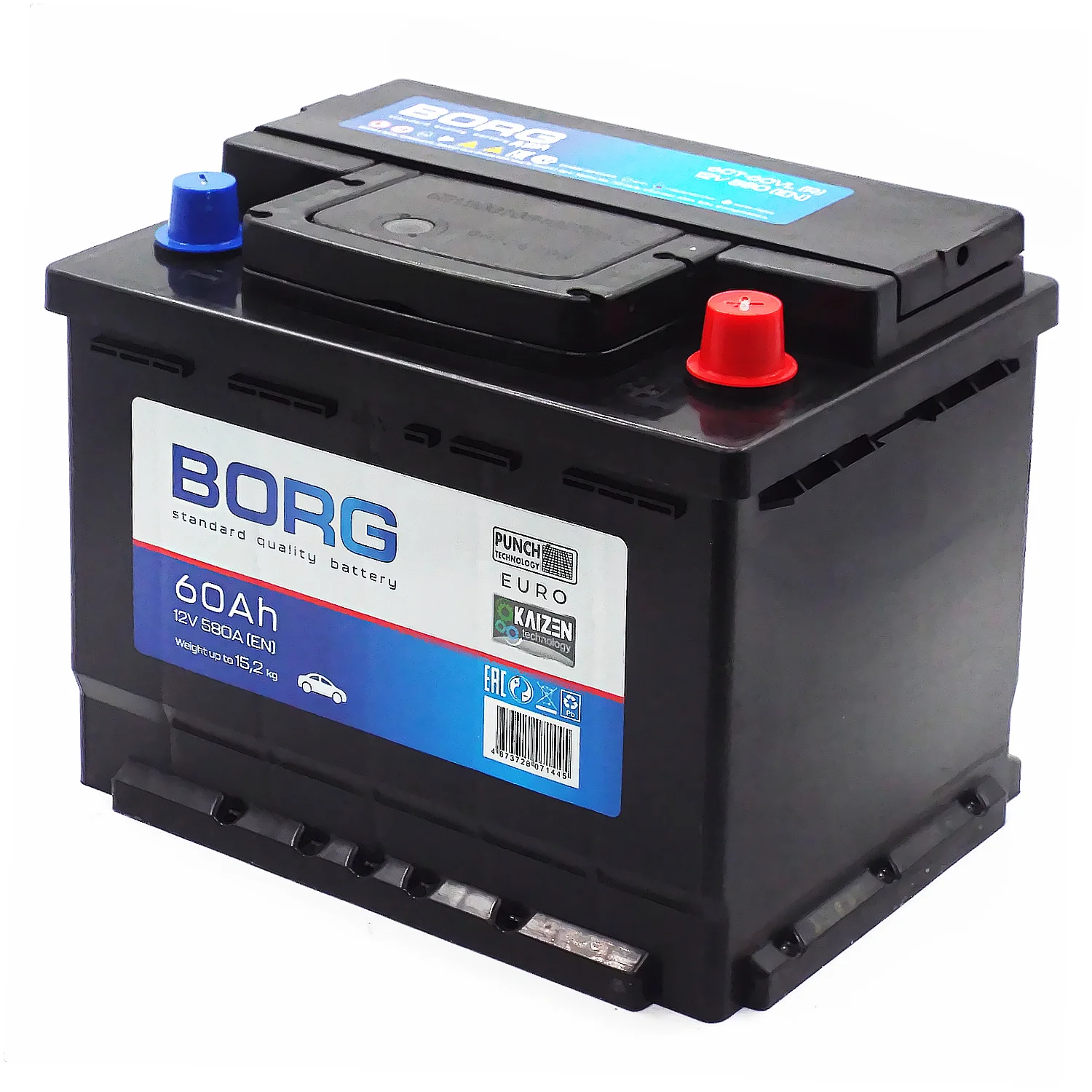 Аккумулятор BORG Standard 60 Ач о.п. (ТУРЦИЯ) Фото 1