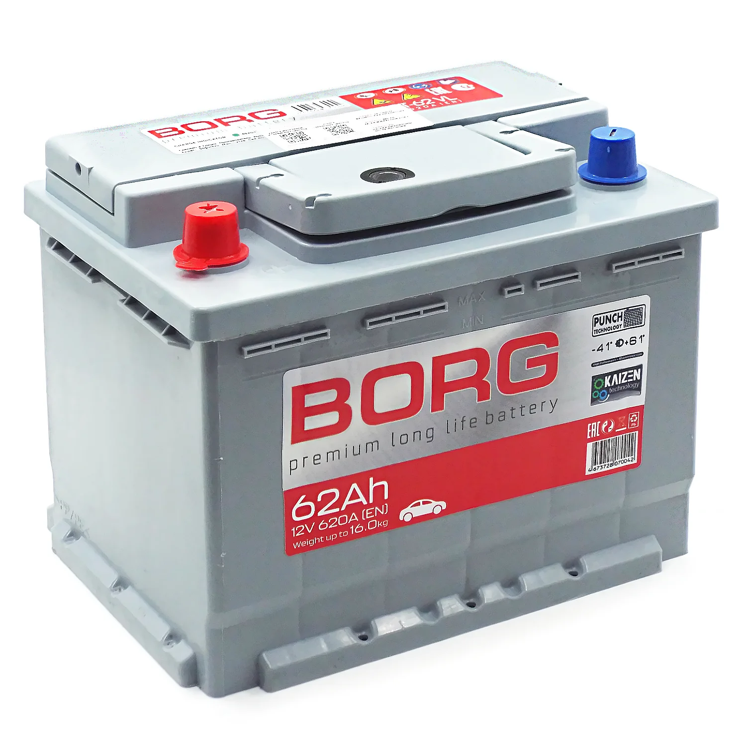 Аккумулятор BORG Premium 62 Ач п.п.