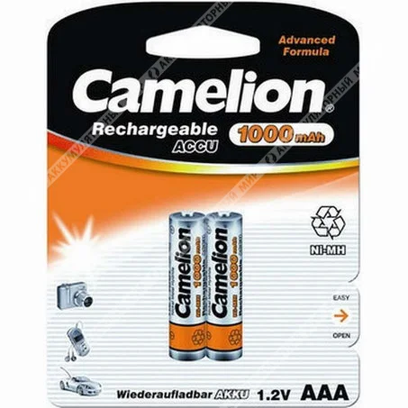 Аккумулятор Camelion R-03/AAA/1000 mAh BL*1 Фото 1