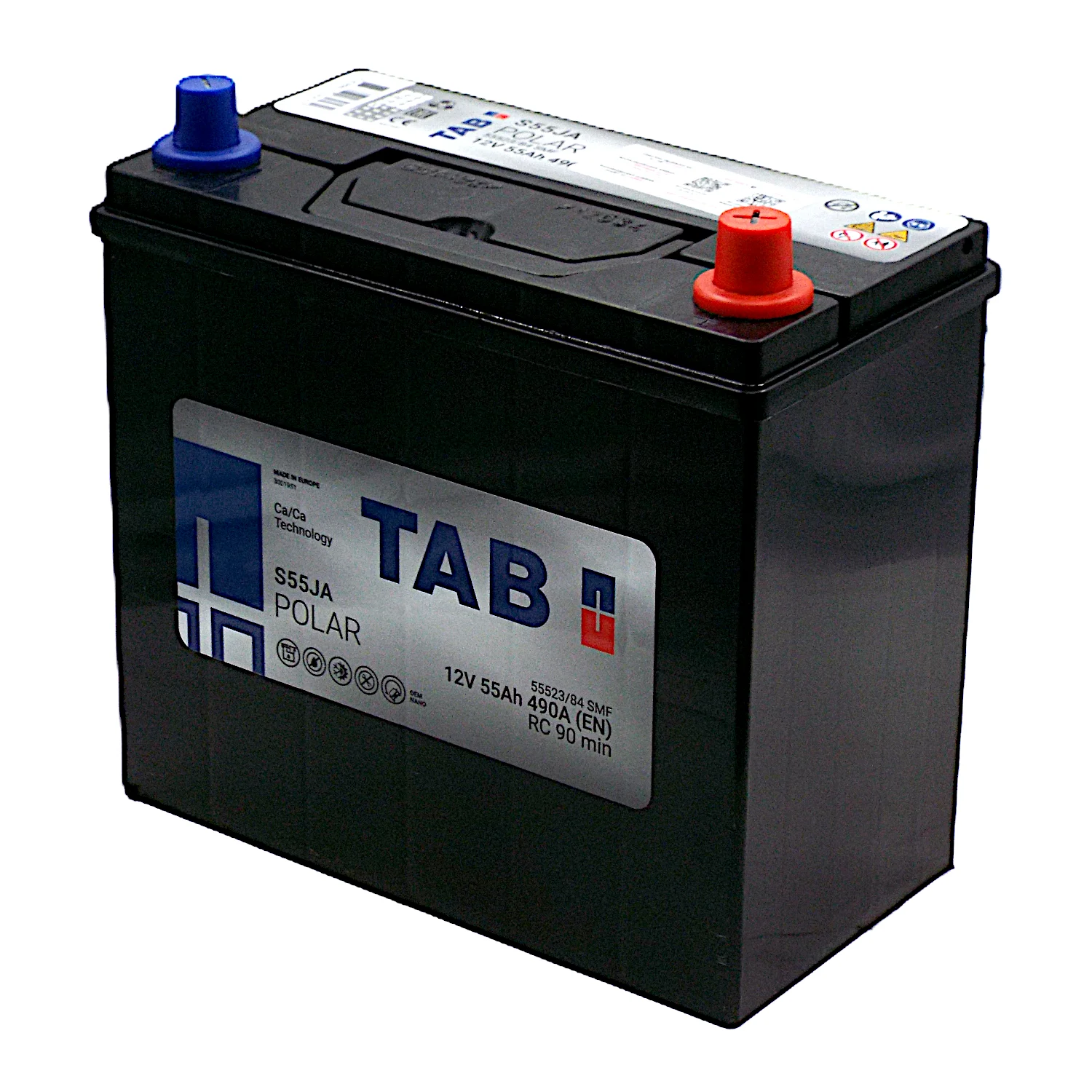 Аккумулятор TAB Роlar S55JA Asia 55 Ач о.п. Фото 1