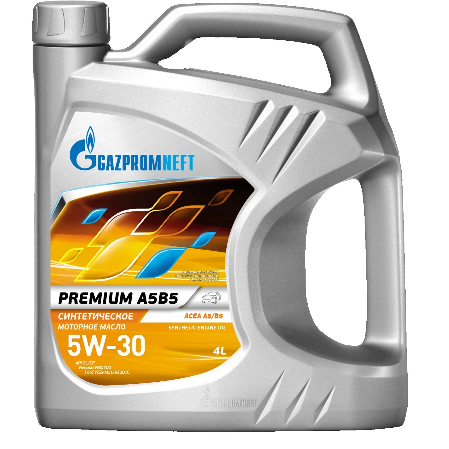 Масло моторное GAZPROMNEFT Premium A5/B5 5W-30, 4л Фото 1
