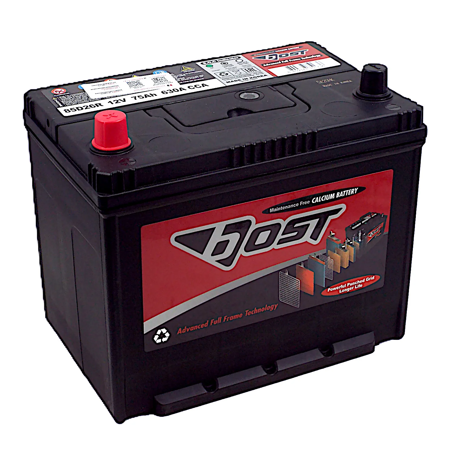 Аккумулятор BOST ASIA 85D26R 75 Ач п.п.