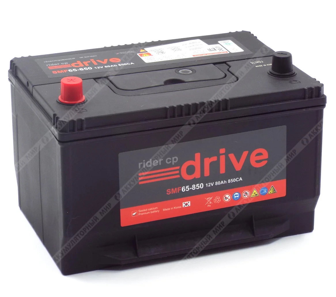 Аккумулятор RIDER SMF 65-850 80 Ач п.п. Фото 1