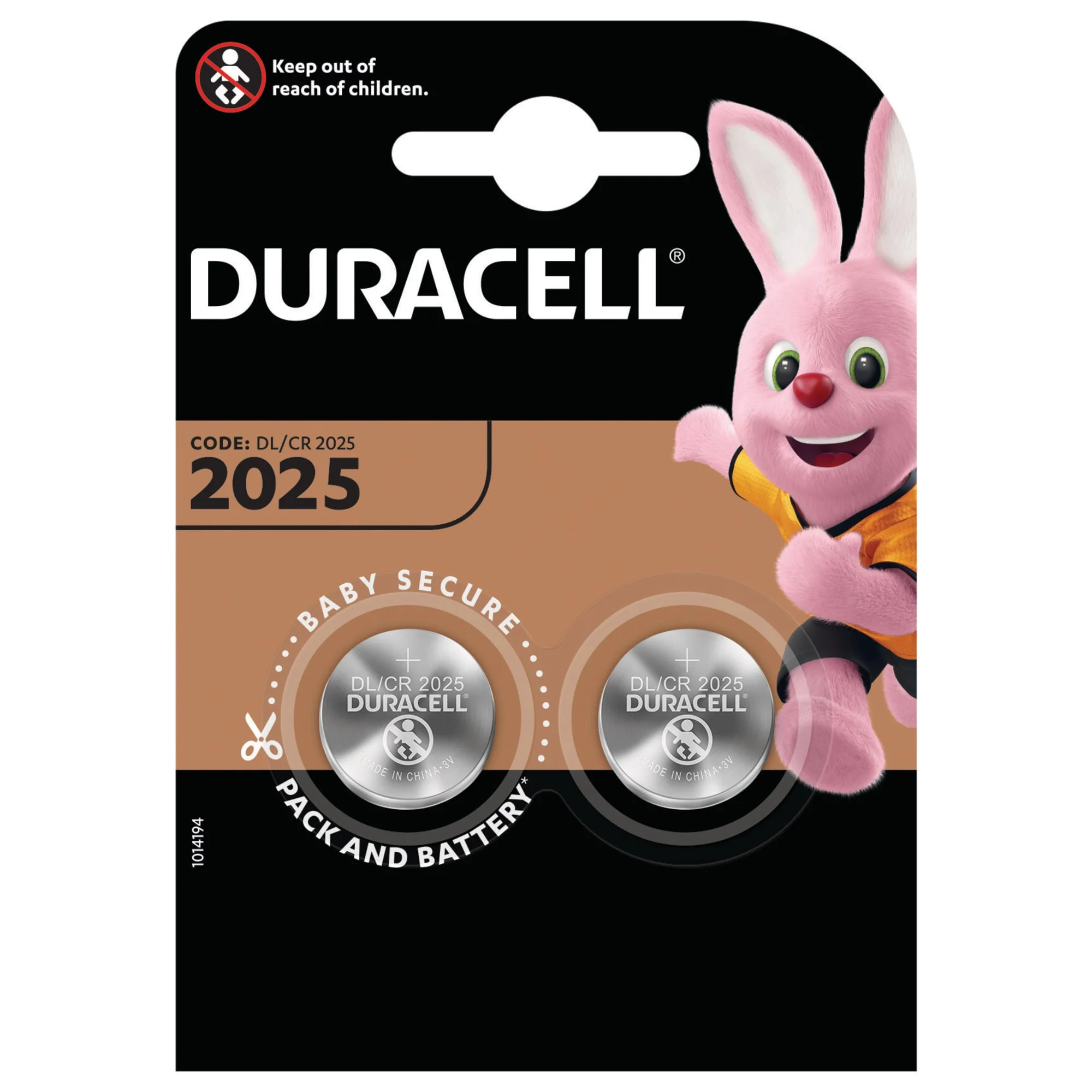Батарейка CR2025 Duracell BL*1 Фото 1