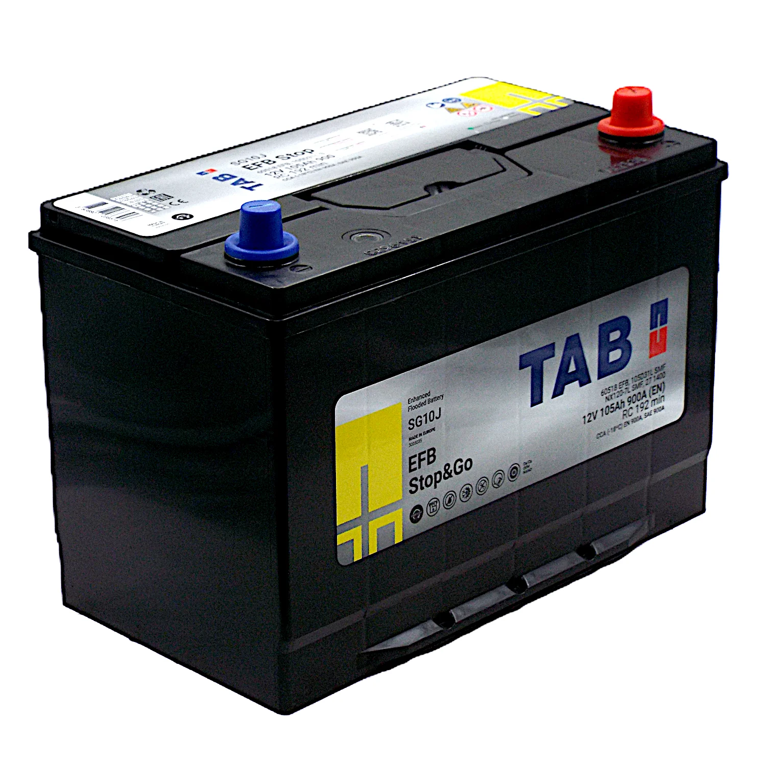 Аккумулятор TAB EFB SG10J Asia 105 Ач о.п.