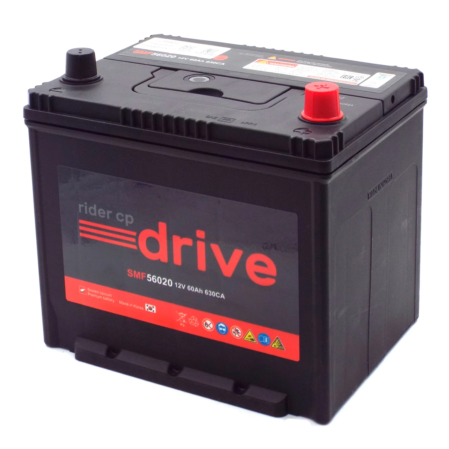 Аккумулятор RIDER SMF 56020 Asia 60 Ач о.п. Фото 1
