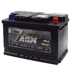Аккумулятор VST AGM 70 Ач о.п. Фото 1