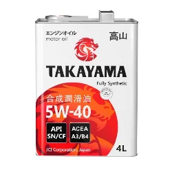 Масло моторное TAKAYAMA Adaptec A3/B4 5W-40, 4л РАСПРОДАЖА Фото 1