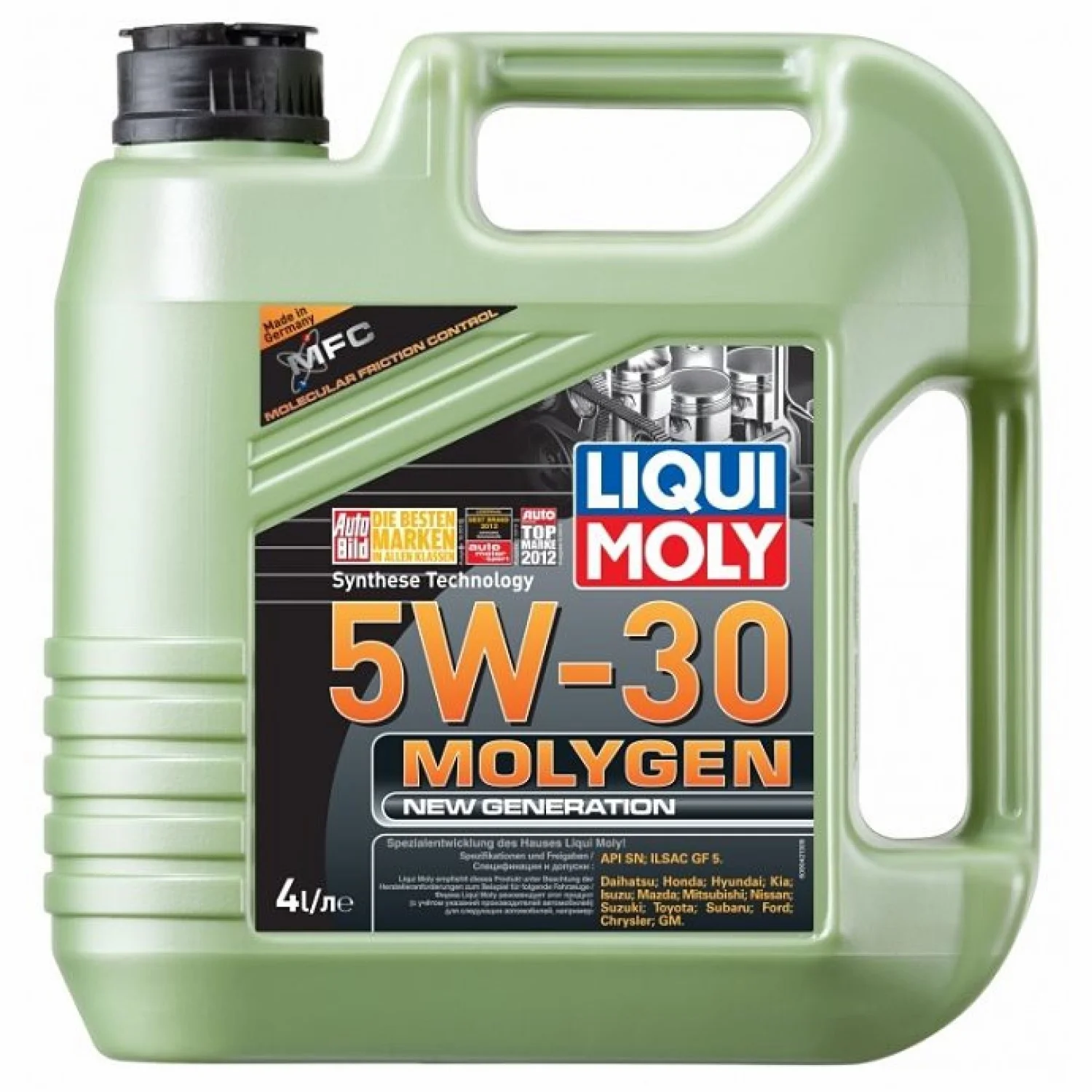 Масло моторное LIQUI MOLY Molygen New Generation 5W-30, 4л Фото 1