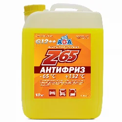 Антифриз AGA Z65 G12++ желтый, 10кг Фото 1