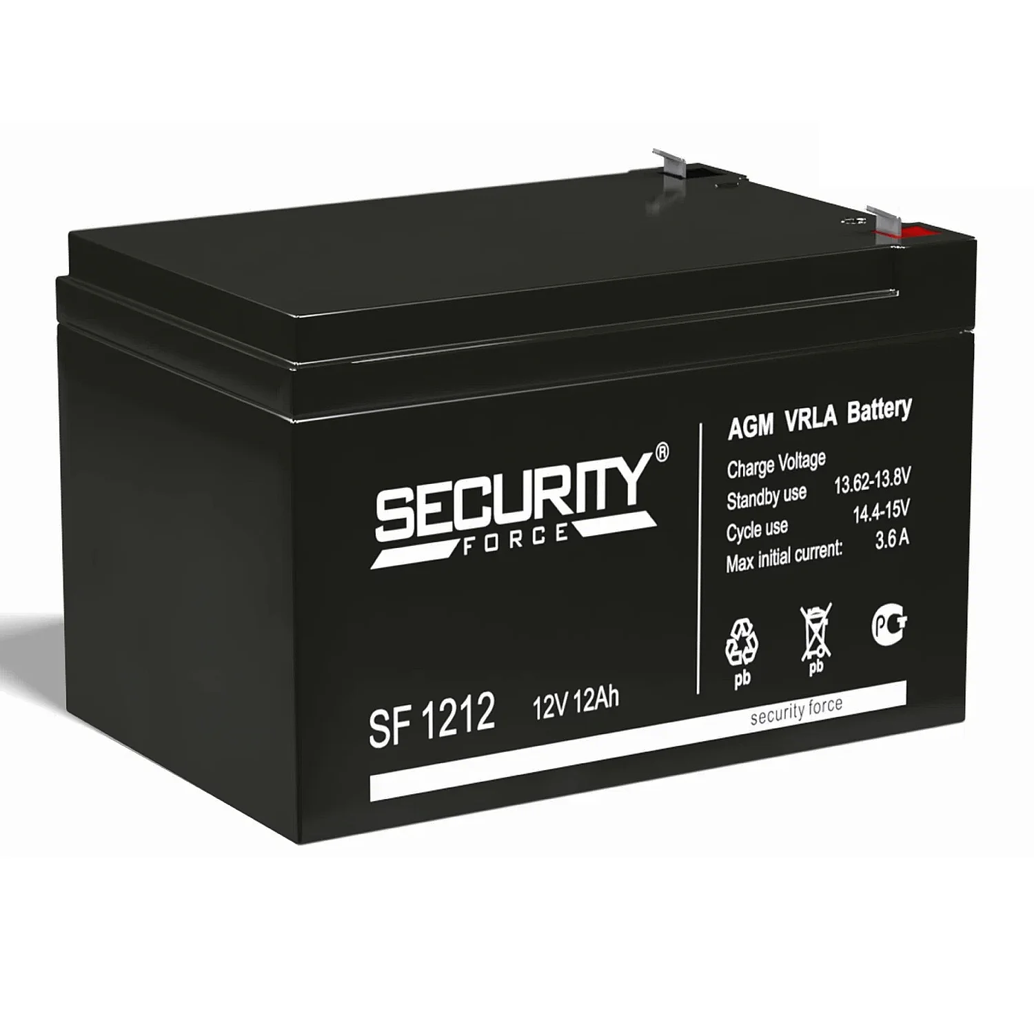 Аккумулятор Security Force SF 1212 (для слаботочных систем) Фото 1