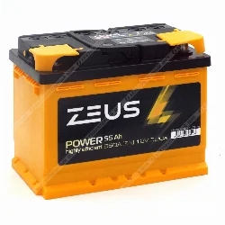 Аккумулятор ZEUS POWER 55 Ач прямая.полярн. Фото 1