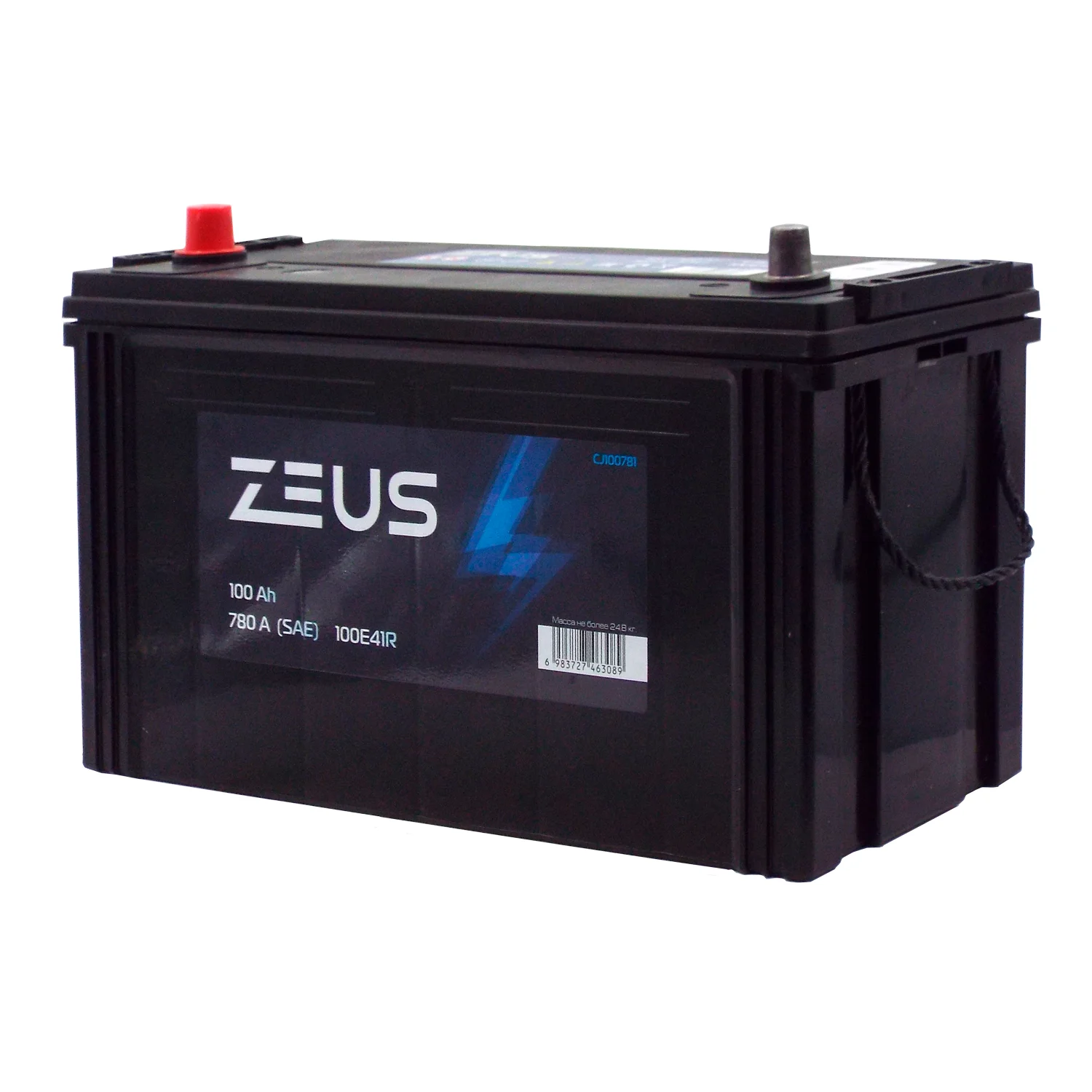 Аккумулятор ZEUS Asia 100E41R 100 Ач п.п. Фото 1