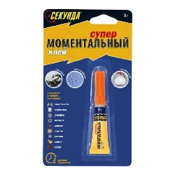 Клей Секунда Супер Моментальный 3г BL*1 Фото 1