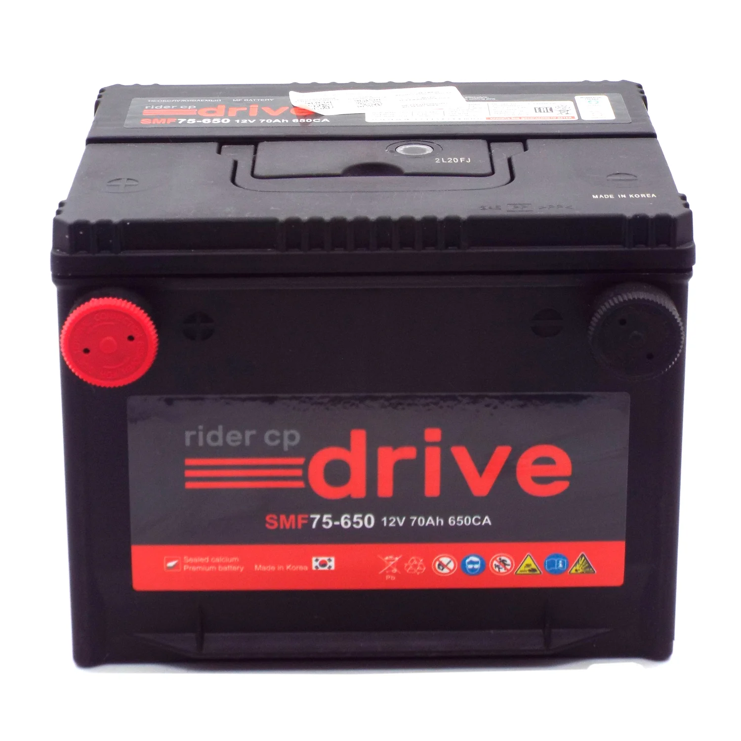 Аккумулятор RIDER SMF 78-750 75 Ач боковые клеммы Фото 1