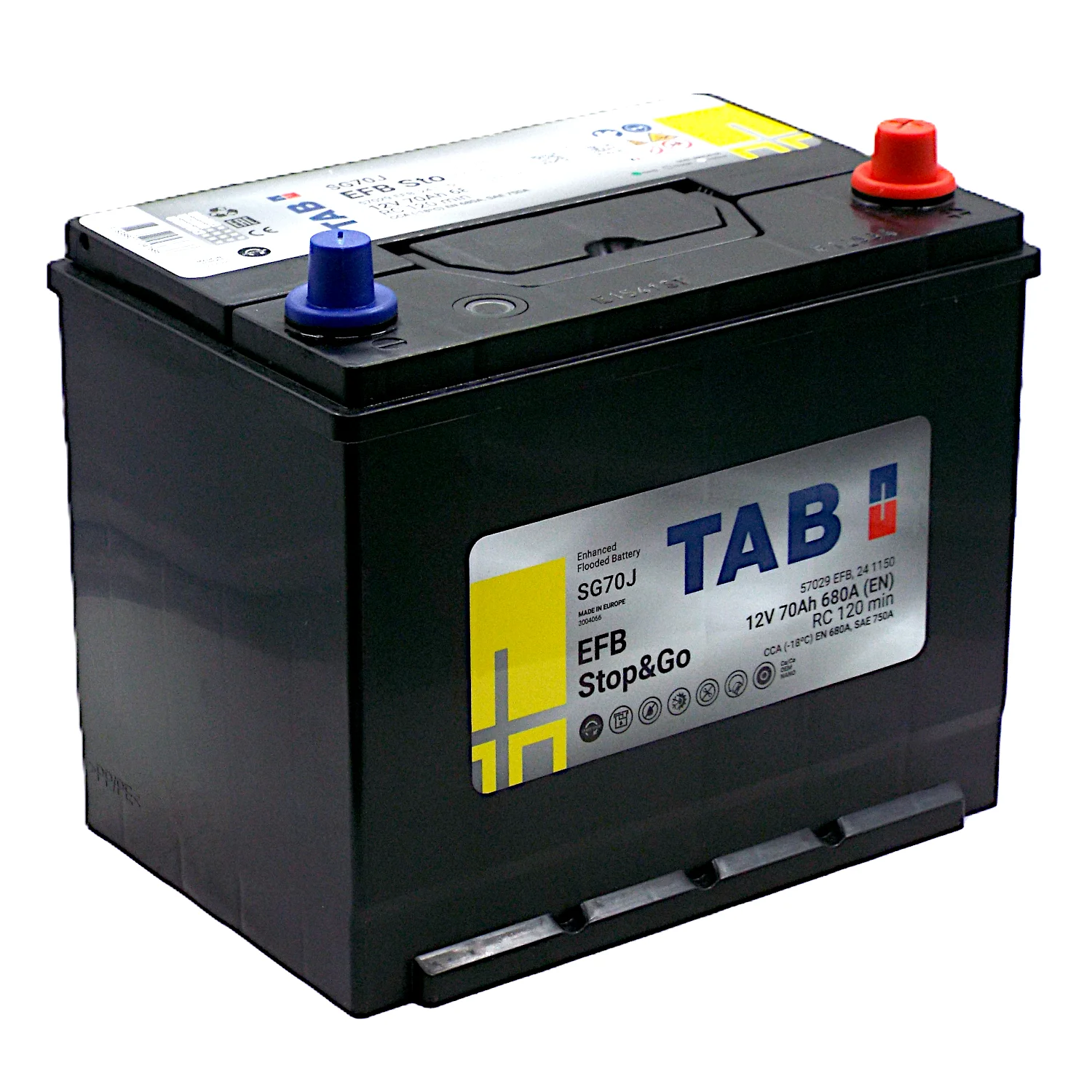 Аккумулятор TAB EFB SG70J Asia 70 Ач о.п.