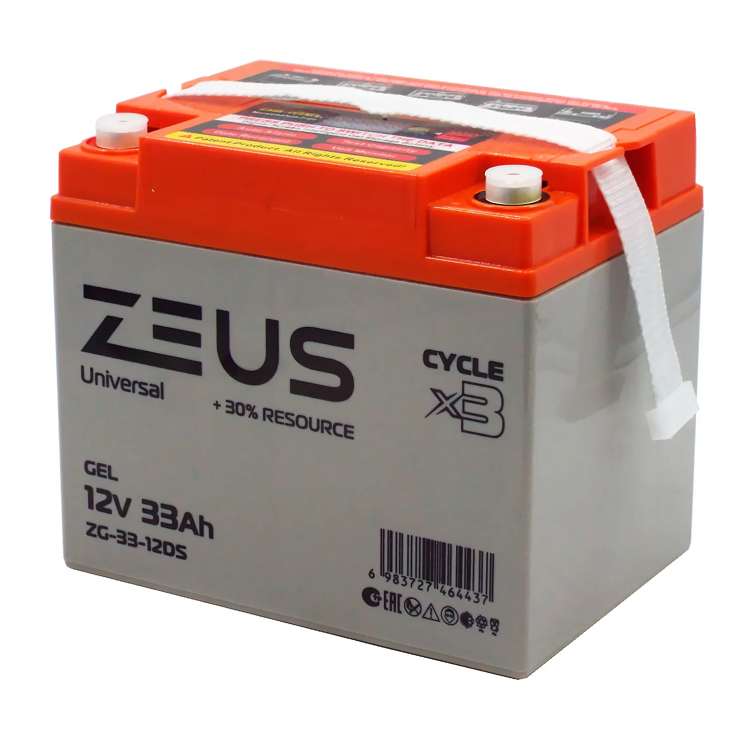 Аккумулятор ZEUS ZG-33-12DS GEL (12V33Ah) универсальный Фото 1